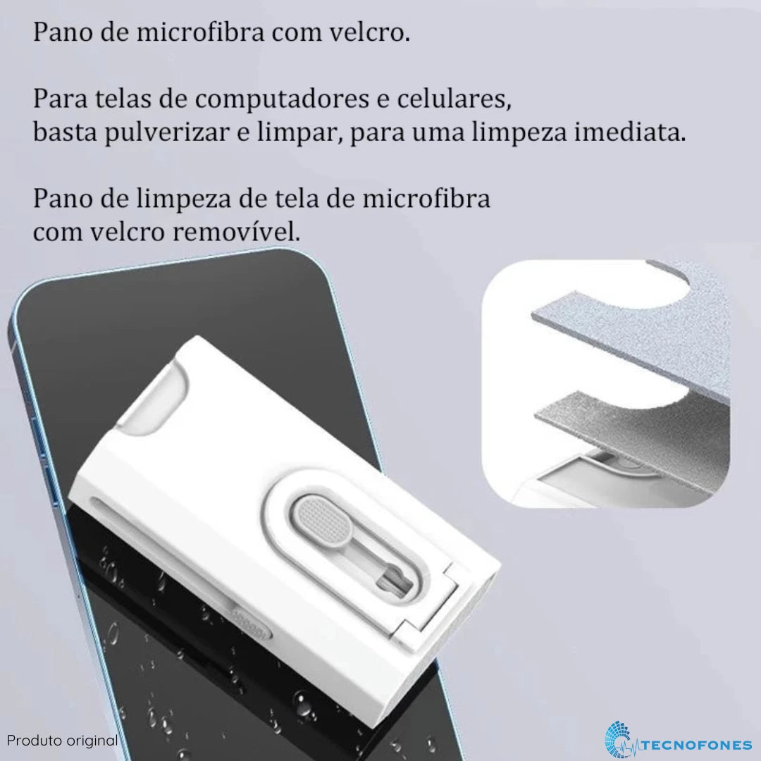 TecnoLimp - Kit de limpeza 8 EM 1 para teclado, tela de celular e fones de ouvido