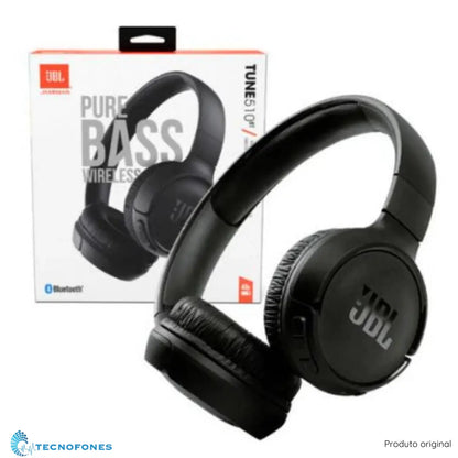 Fone de ouvido Bluetooth Tune 510 Pure Bass Stereo