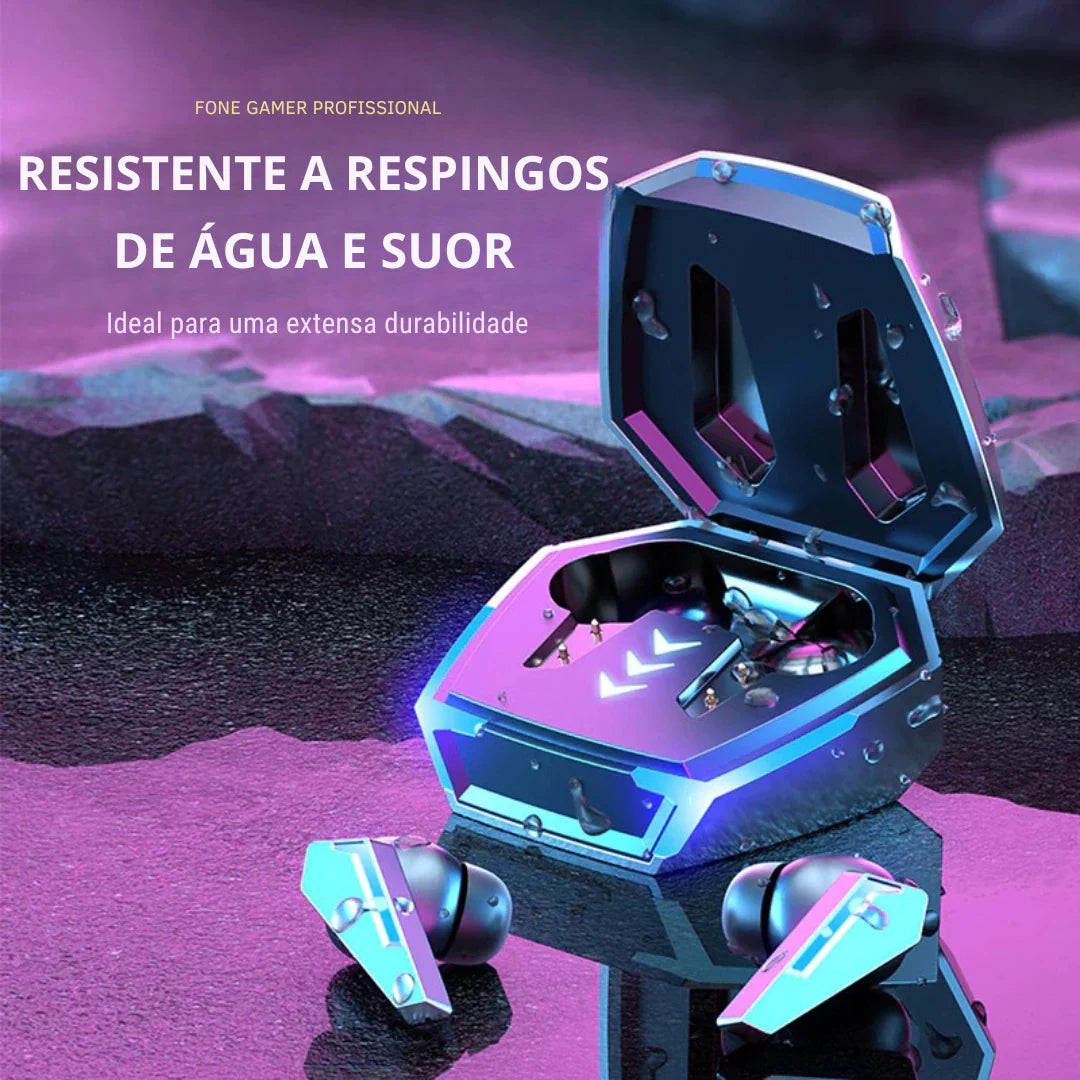 Fone Sem Fio Gamer Cyberpunk Tecsire M10 Bluetooth