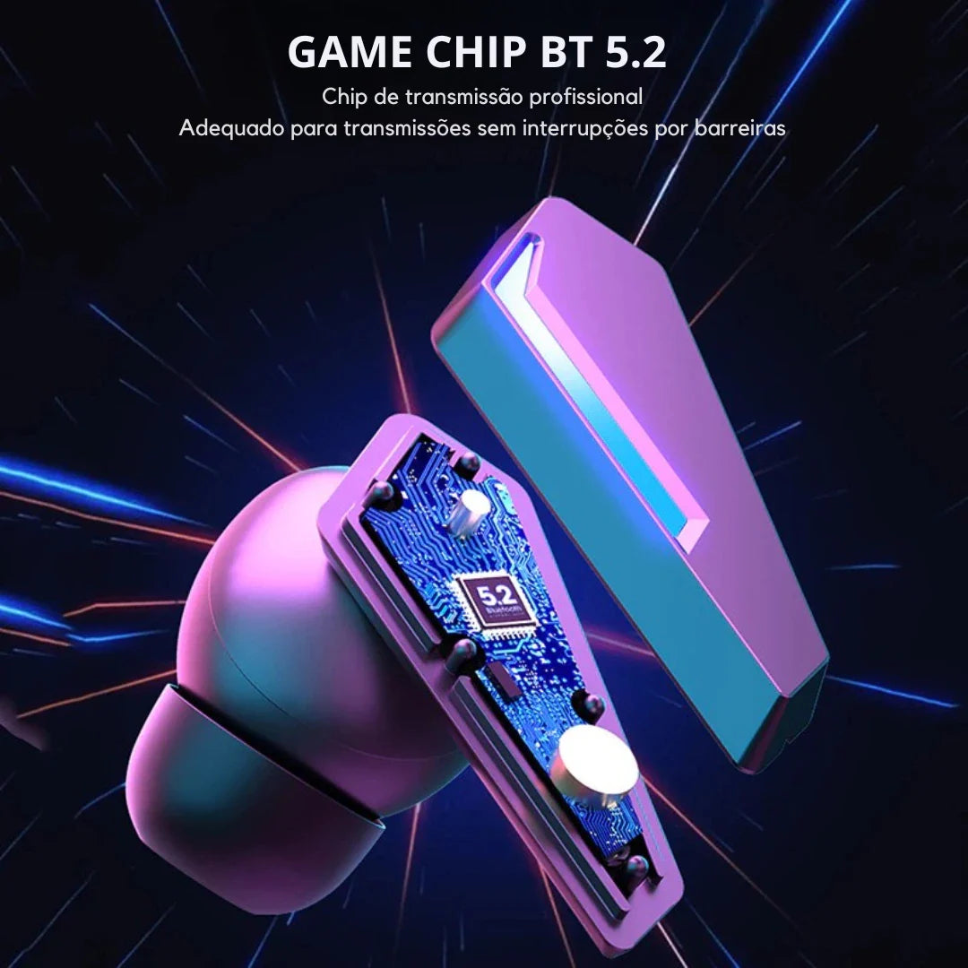 Fone Sem Fio Gamer Cyberpunk Tecsire M10 Bluetooth